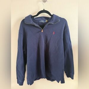 Men’s Polo Ralph Lauren Navy Quarter-Zip Sweatshirt